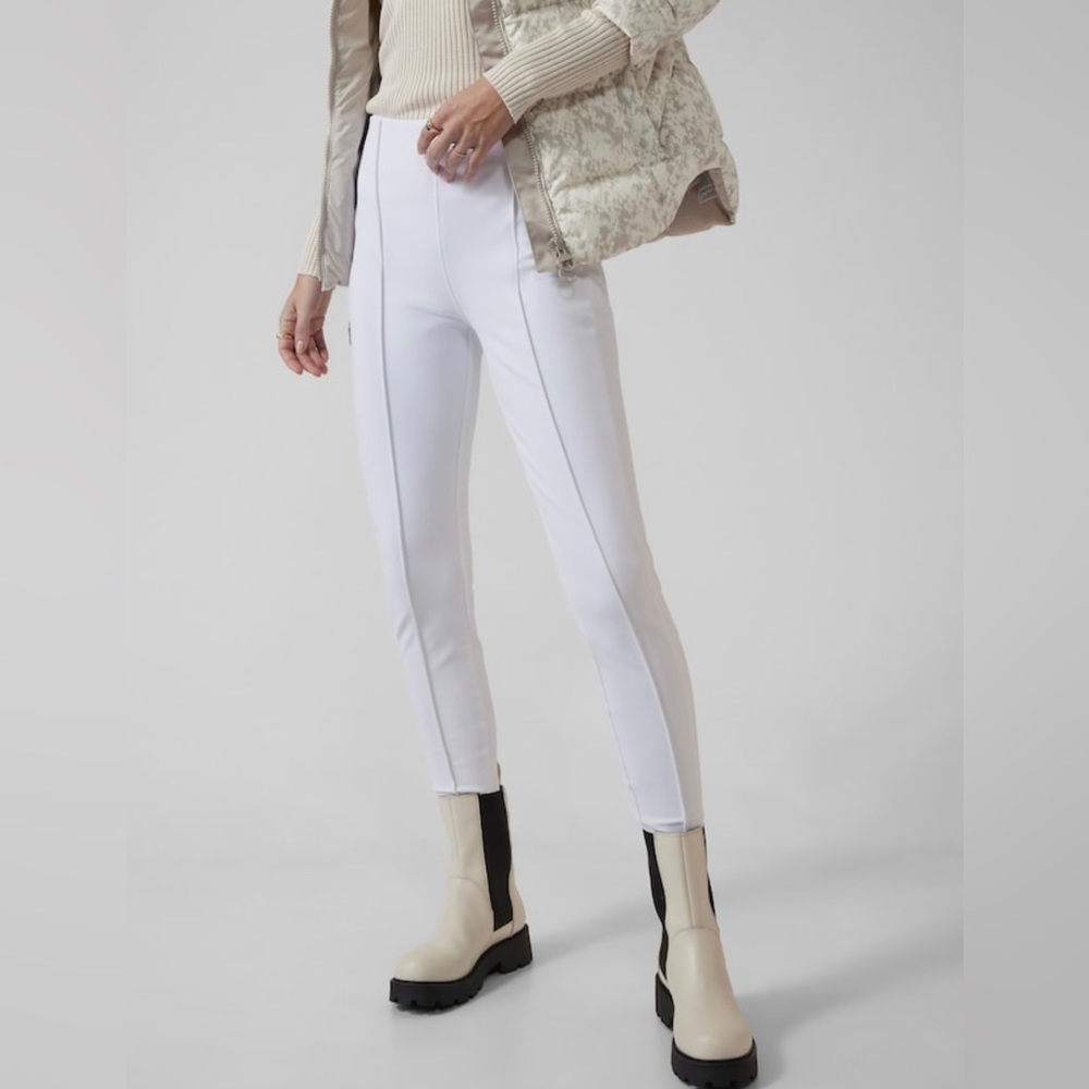 NWOT -Athleta White Glacier Snow Skinny Pant, Size 2 Tall